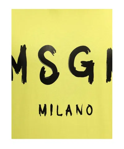 Msgm Logo-detail T-shirt In Multi