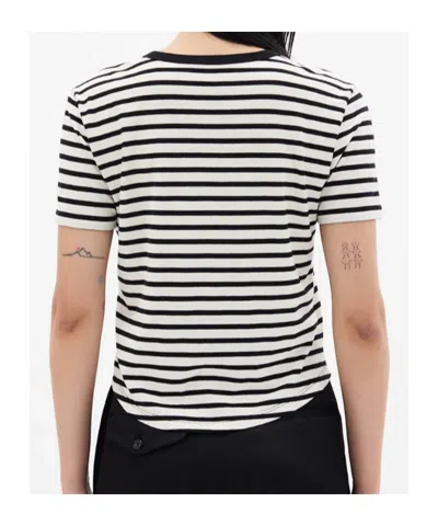Ann Demeulemeester Floor Micro T-shirt In White