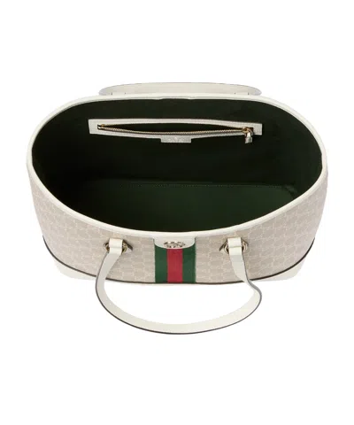 Gucci Ophidia Medium Tote Bag In White