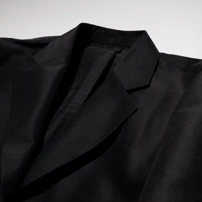 Gucci Fine Silk Faille Jacket In Black