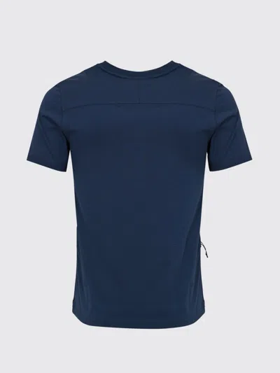 K-way Navy Blue Logo T-shirt In Blue