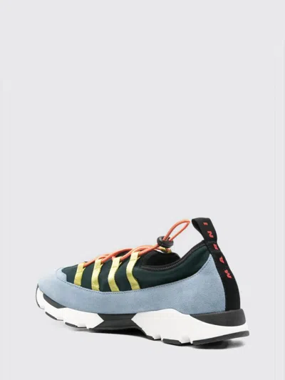 Marni Sneakers Contrasting Sole Low Top Pull Tab In Multi