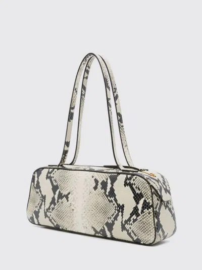 Khaite Simona Python-embossed Leather Shoulder Bag In Animal Print