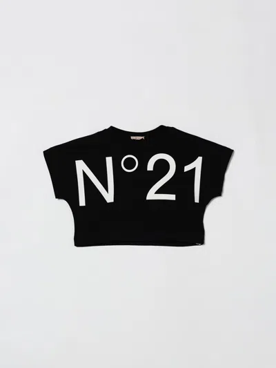 N°21 Logo T-shirt In Black