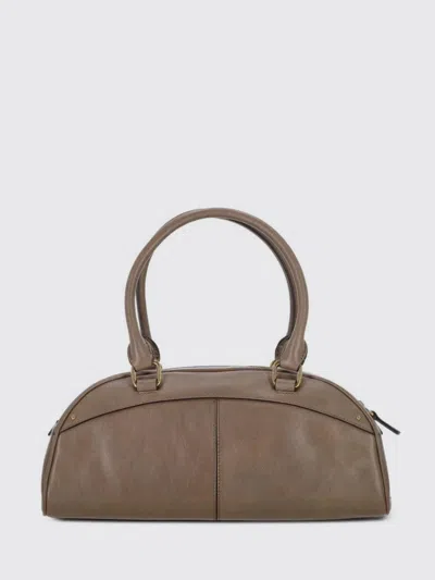 Chloé Bowling Calf Leather Shoulder Bag In Brown