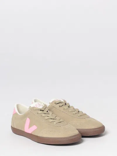 Veja Sneakers Volley Suede Taupe Malibu Bark In Gray