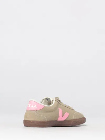 Veja Sneakers Volley Suede Taupe Malibu Bark In Gray