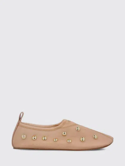 Chloé Rita Blushy Beige Ballet Flats In Transparent Mesh Women In Neutral