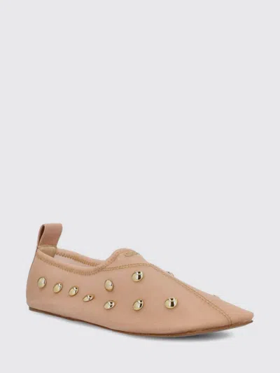 Chloé Rita Blushy Beige Ballet Flats In Transparent Mesh Women In Neutral