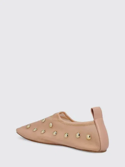 Chloé Rita Blushy Beige Ballet Flats In Transparent Mesh Women In Neutral