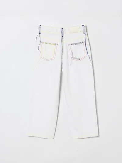 Msgm Stitching-detail Denim Jeans In White