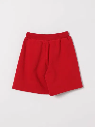 Dsquared2 Drawstring Logo Shorts In Red