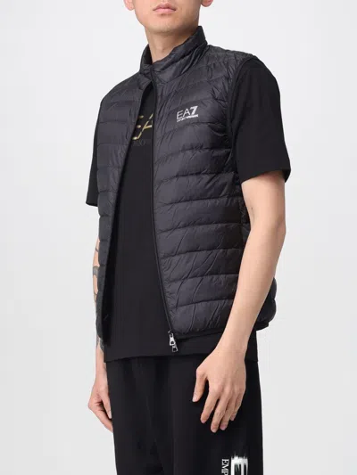 Ea7 Core Identity Packable Gilet In Black