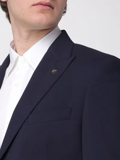 Manuel Ritz Suit Men  In Blue