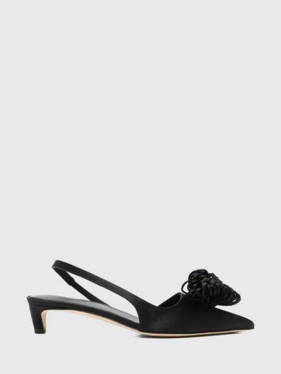 By Malene Birger Laiolo Satin Slingback Kitten Heel Pumps In Black