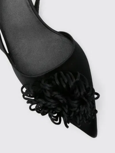 By Malene Birger Laiolo Satin Slingback Kitten Heel Pumps In Black