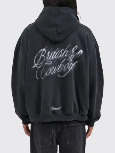 Represent Stylish Stained Sweater For Men In Black