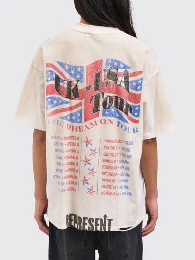 Represent 티셔츠 남성 색상 베이지 In White