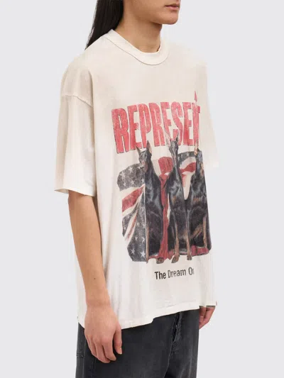 Represent 티셔츠 남성 색상 베이지 In White