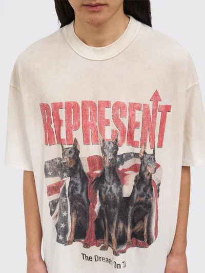 Represent 티셔츠 남성 색상 베이지 In White