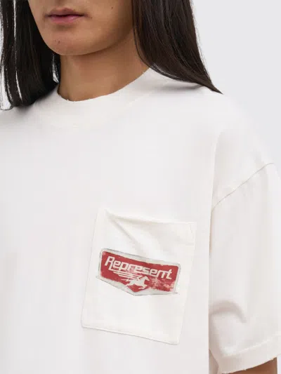 Represent T-shirt Men  In White