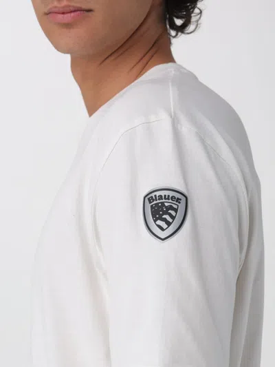 Blauer T-shirt Men  In White