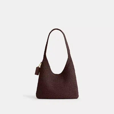 Coach Refined Weave Straw Brooklyn 28 In Maple