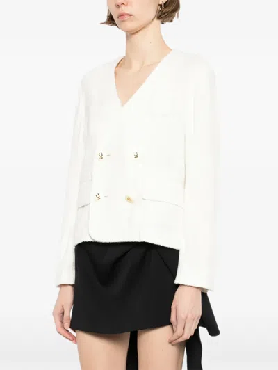 Undercover Double-breasted Jacket In White