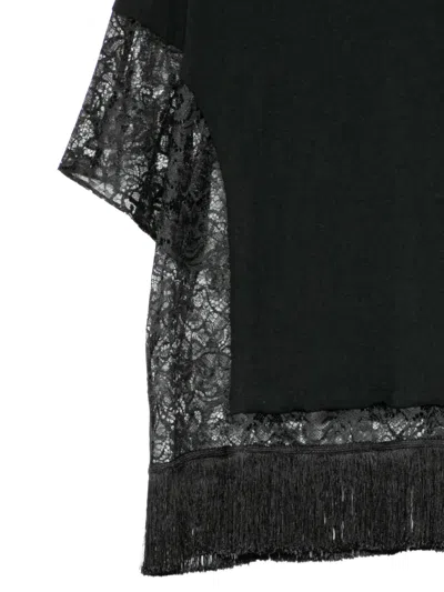 Undercover Lace-embellished T-shirt In Black