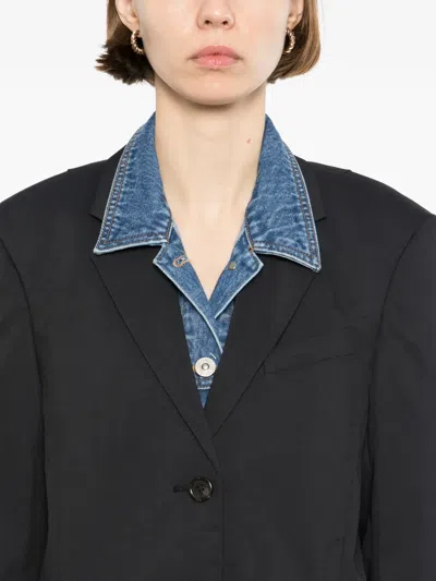 牛仔分层式夹克