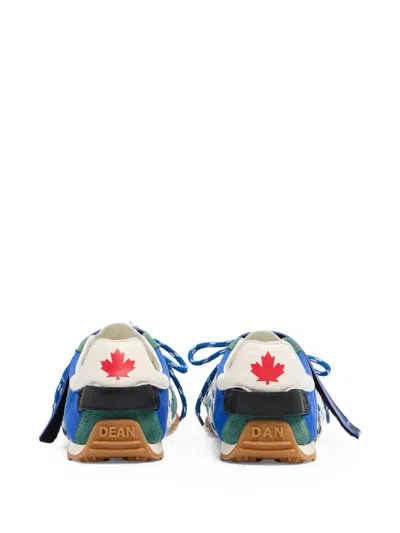 Dsquared2 Maple Leaf Strap Sneakers In Multi