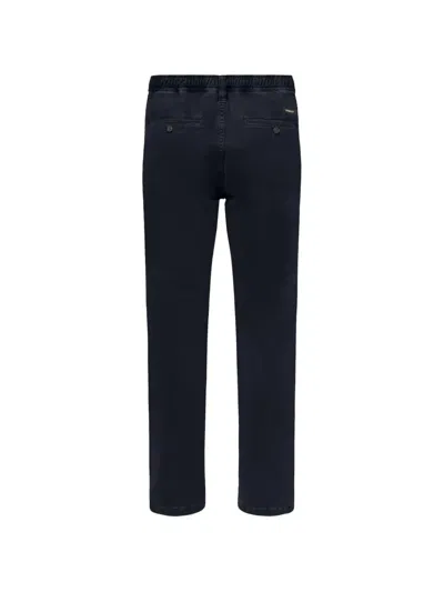 Ecoalf Elasticated Trousers In Blue