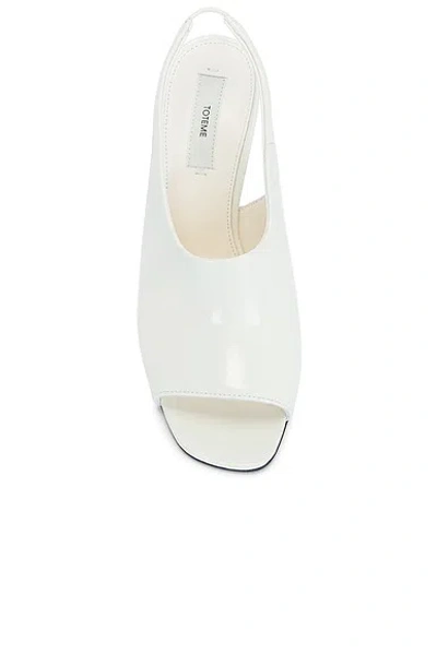 Totême Women White Slingback Heels, 7.5 Luxury Pumps & Heels For Women Darveys In White