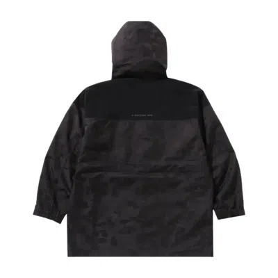 A Bathing Ape Solid Camo Jacquard Long Coat 'black' In Pattern