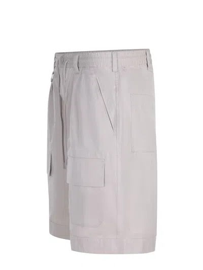 Y-3 Cargo Drawstring Shorts In Neutral