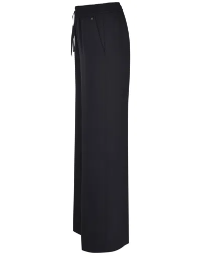 Herno Drawstring Elasticated-waist Trousers In Black