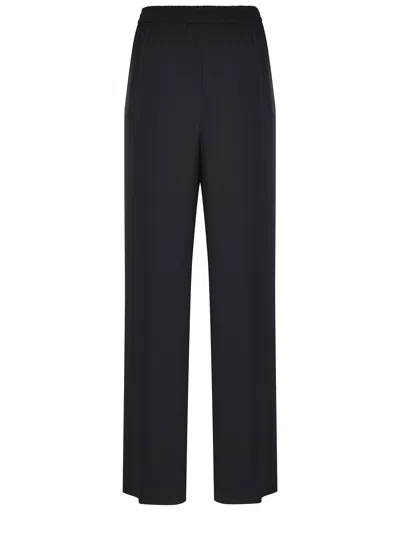 Herno Drawstring Elasticated-waist Trousers In Black