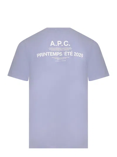 A.p.c. T-shirt In Blue