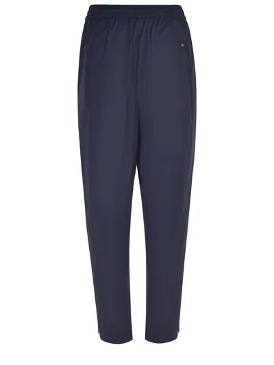 Herno Pleated Drawstring Pants In Blue