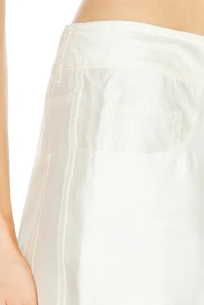 Helmut Lang Sheer Bootcut Pant In White