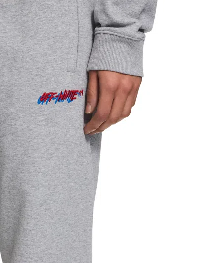 Off-white Shadow Cuff Sweatpants In Gray