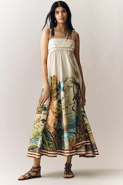 Alemais Toucan Tango Midi Dress In White