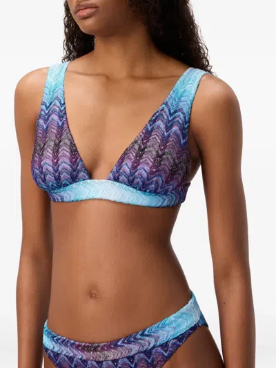 Missoni Patterned-knit Bikini In Multi