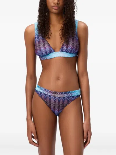 Missoni Patterned-knit Bikini In Multi