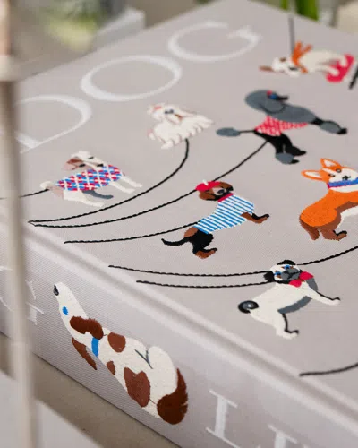 Printworks Embroidered Dog-motif Photo Album In Neutral