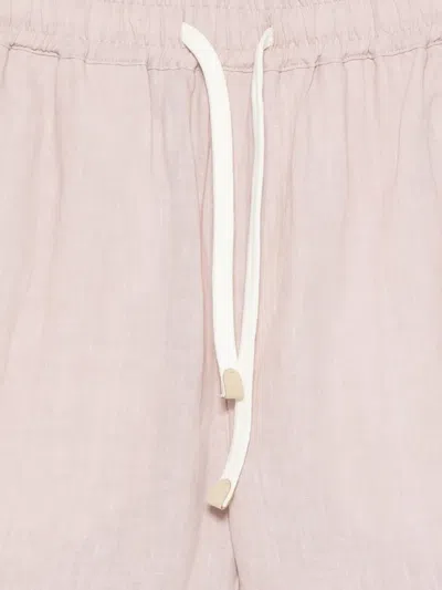 Eleventy Drawstring Deck Shorts In Pink