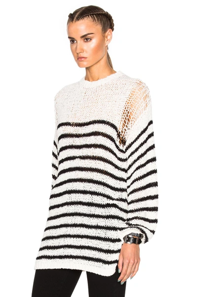 Shop Iro Lolita Sweater In Ecru & Black
