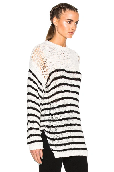 Shop Iro Lolita Sweater In Ecru & Black