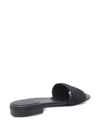 Jimmy Choo Elegant Flat Sandals For Women In Black