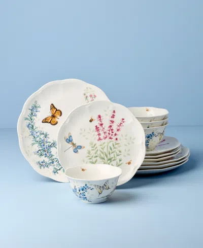 Lenox Butterfly Meadow Herbs 12 Pc. Dinnerware Set, Service For 4 In Multi